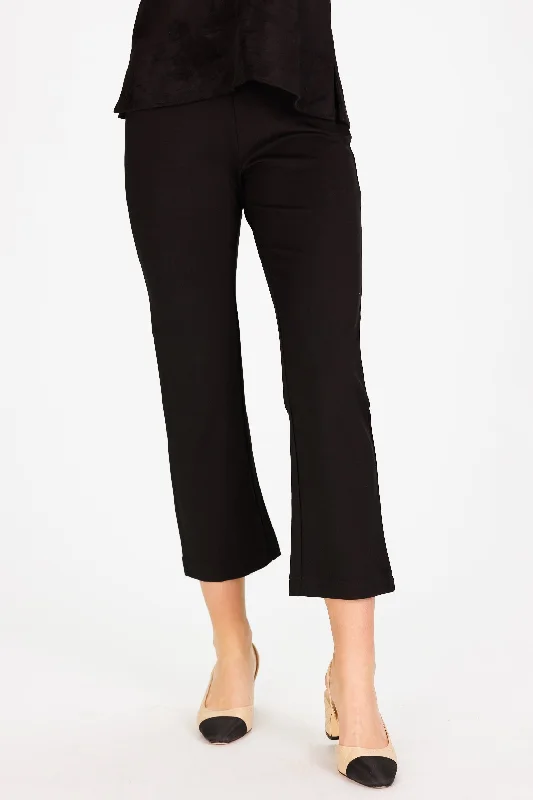 Harem PantsTraveling Pant in Black Stretch Ponte