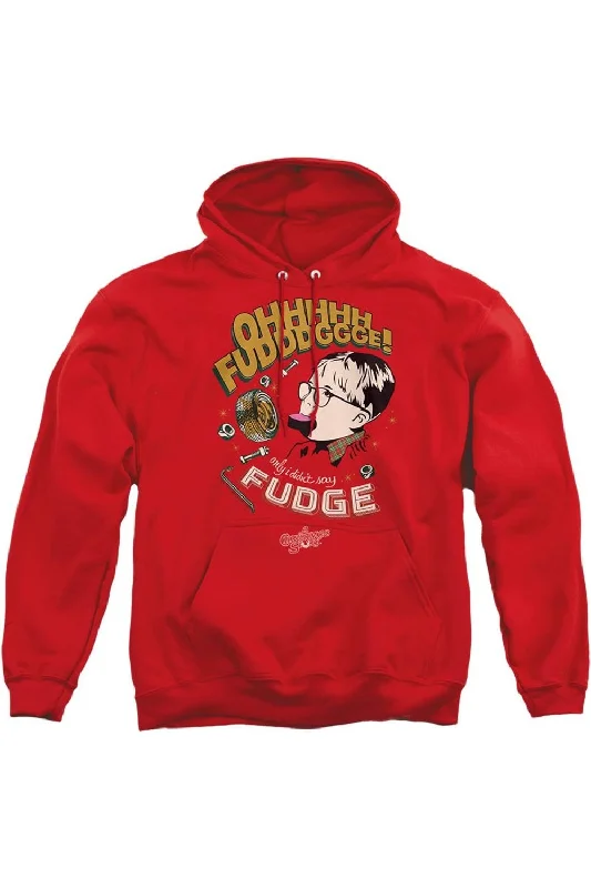 Compression SweatshirtsA Christmas Story Fudge Adult Pull Over Hoodie / Hooded Sweatshirt