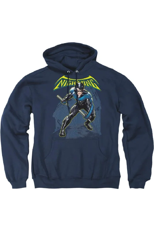 Distressed HoodiesBatman Nightwing Adult Pull Over Hoodie / Hooded Sweatshirt