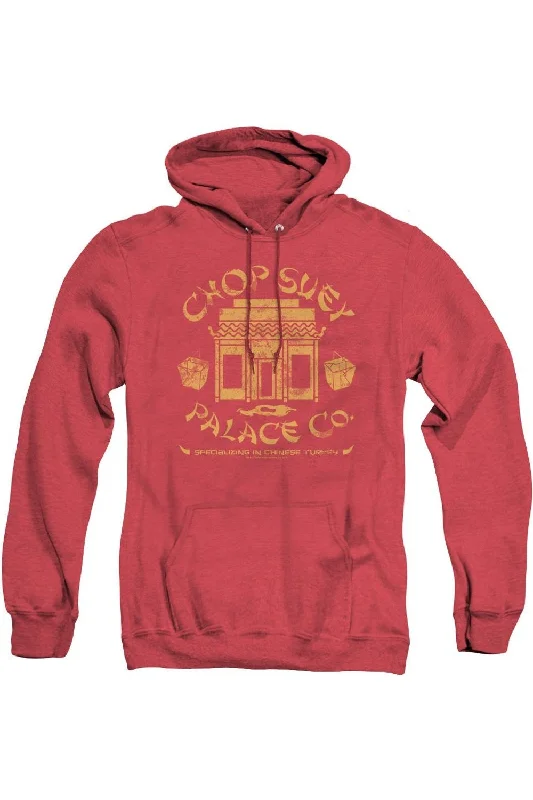 Pocketed HoodiesA Christmas Story Chop Suey Palace Co Adult Heather Hoodie / Hooded Sweatshirt