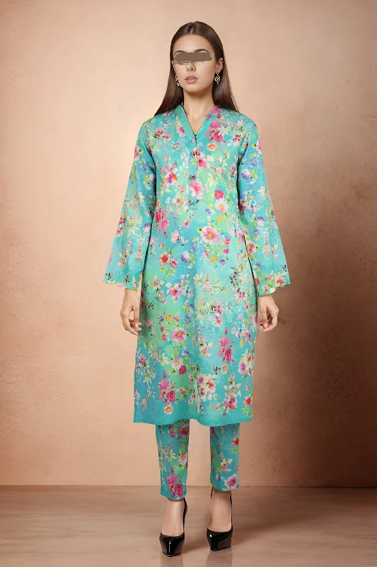 Printed Khaddar Viscose Stitched 2 Piece (Shirt/Trouser)