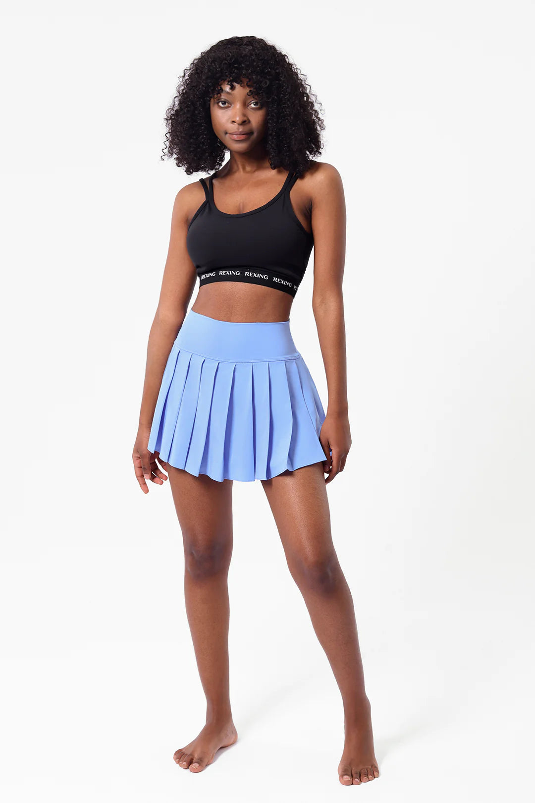 [Rexing x Peiliee Sport] Tennis Girl Breathable Tennis Skirt with Inner Shorts and PocketsSkort