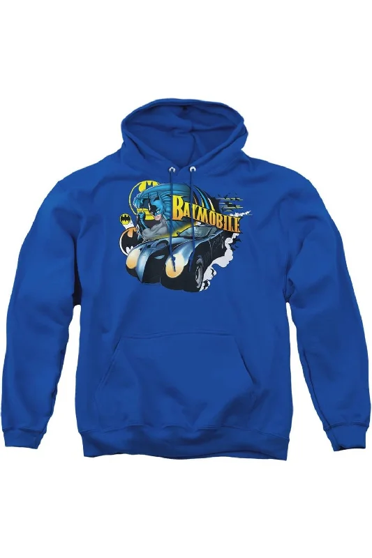 Kangaroo Pocket SweatshirtsBatman Batmobile Adult Pull Over Hoodie / Hooded Sweatshirt