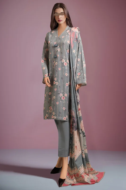 Unstitched Printed Lawn 2 Piece (Shirt/Dupattaa)