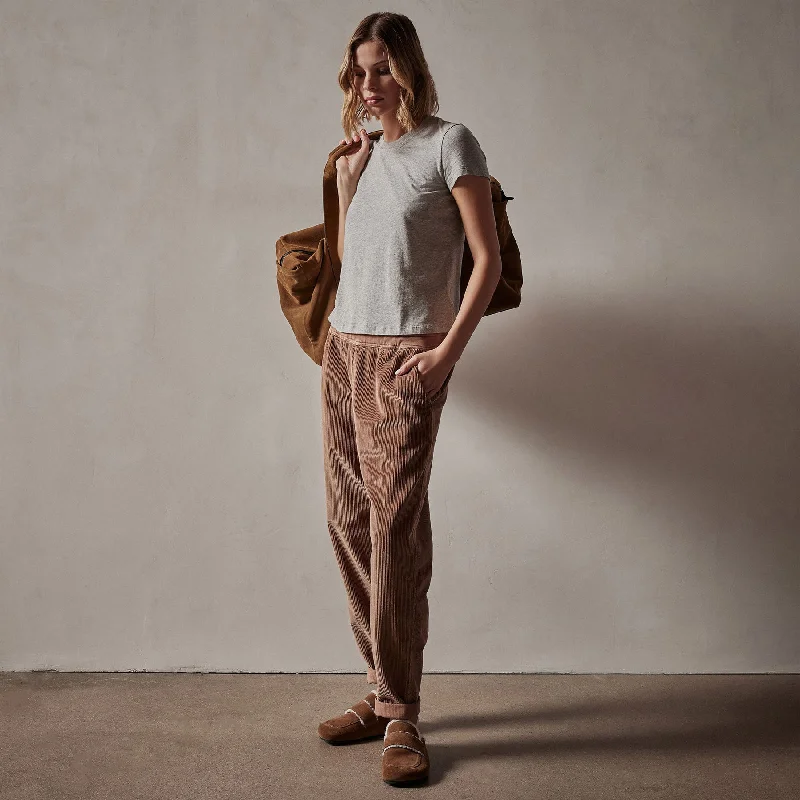 Cropped PantsRelaxed Fit Corduroy Pant - Chestnut Pigment