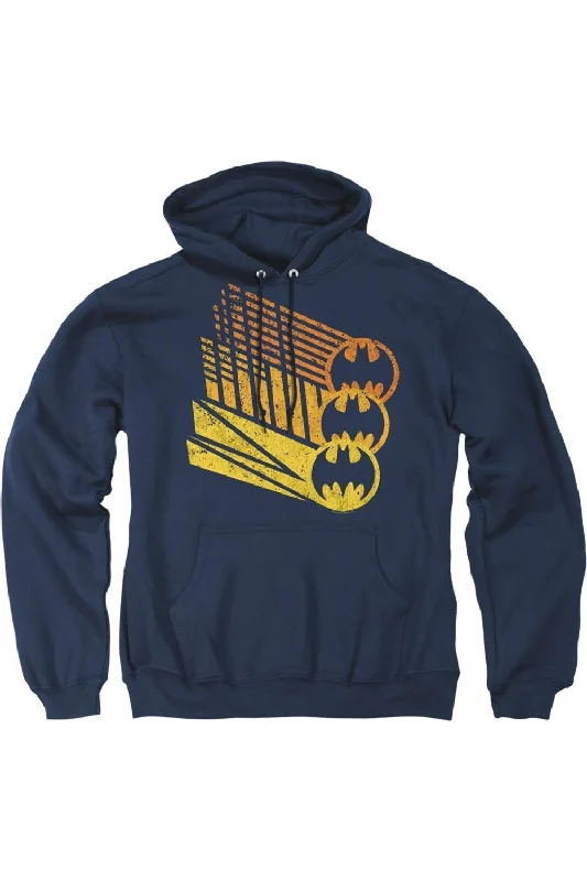 Patchwork SweatshirtsBatman Bat Signal Shapes Adult Pull Over Hoodie / Hooded Sweatshirt