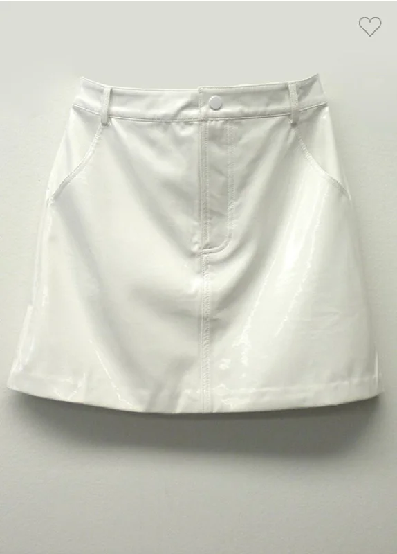 Patent Leather Mini SkirtTutu