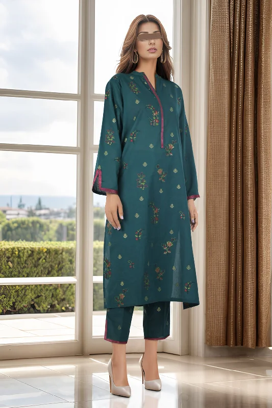 Cotton Jacquard Stitched 2 Piece (Shirt/Trouser)