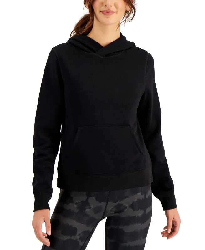 Studded SweatshirtsID Ideology Women's Fleece Hoodie (Black, XS)