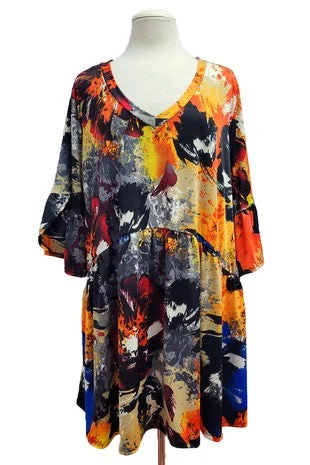 Artist ShirtsGorgeous Black Blue Yellow Orange Red Shirt Top