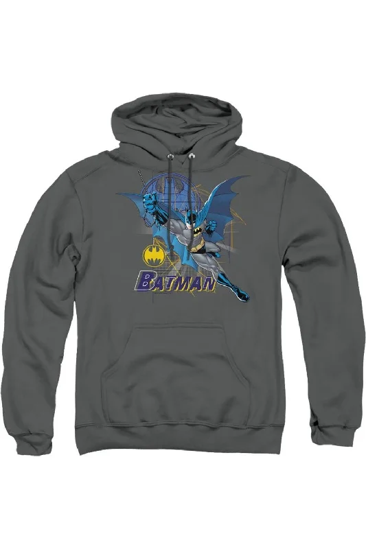 Fishing SweatshirtsBatman Cape Outstretched Adult Pull Over Hoodie / Hooded Sweatshirt