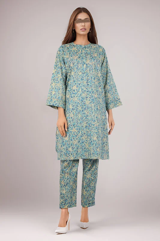 Printed Cambric Stitched 2 Piece (Shirt/Trouser)