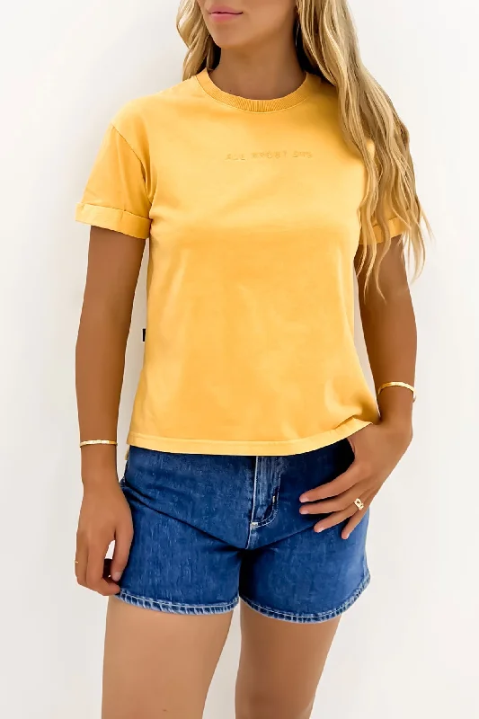 Sports Team T-ShirtsAAE Washed Tee Yellow