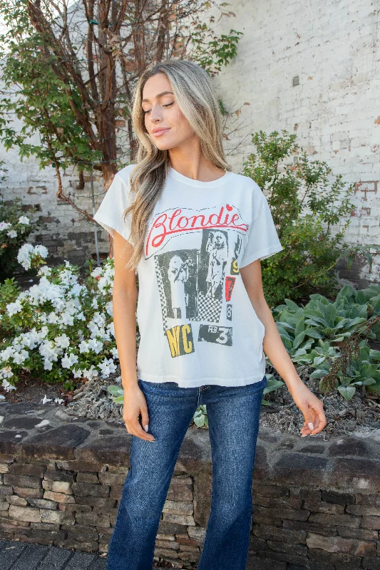 Distressed T-ShirtsBlondie Valentine Collage Tour Tee, Vintage White | Daydreamer