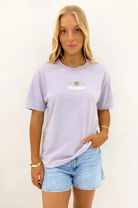 Fishing T-ShirtsDaisies Relaxed Tee Lilac