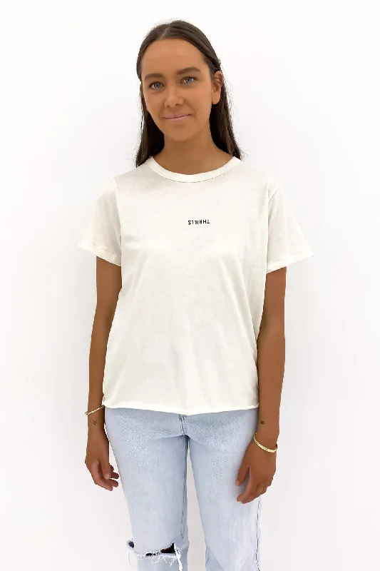 Button-Up T-ShirtsMinimal Thrills Relaxed Tee Heritage White