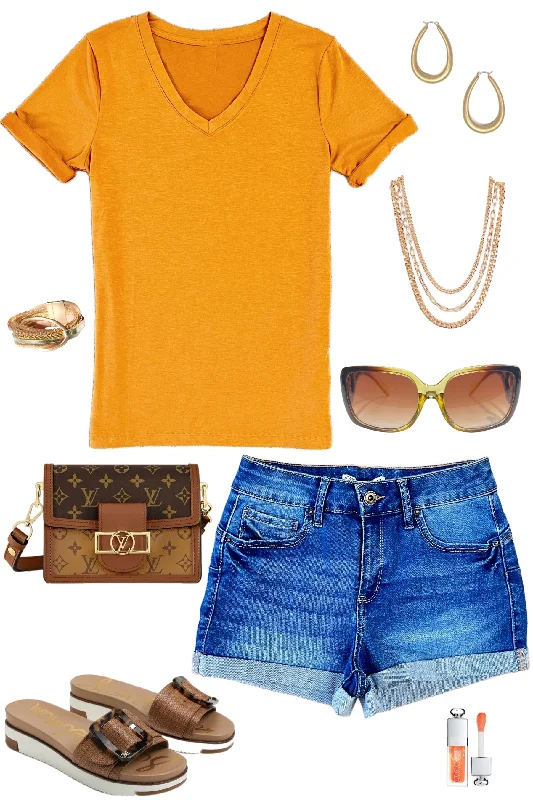 High-Fashion T-ShirtsNot Your Boyfriends Tee - Mustard