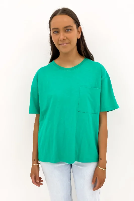 Ribbed Cuff T-ShirtsPower Tee Bright Green