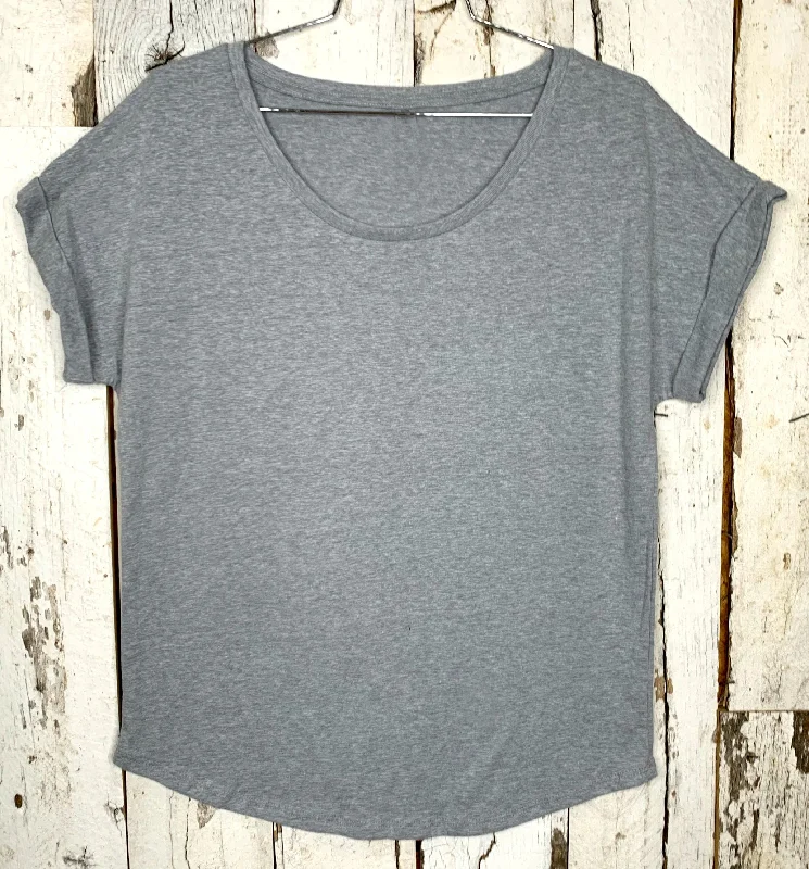 Cultural T-ShirtsPractically Perfect Rolled Sleeve Tee - Grey