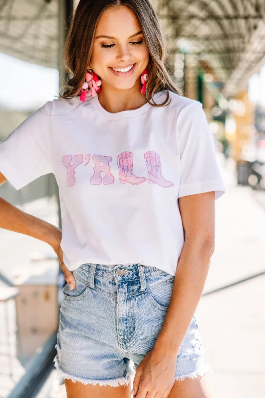 Logo T-ShirtsY'all White Graphic Tee