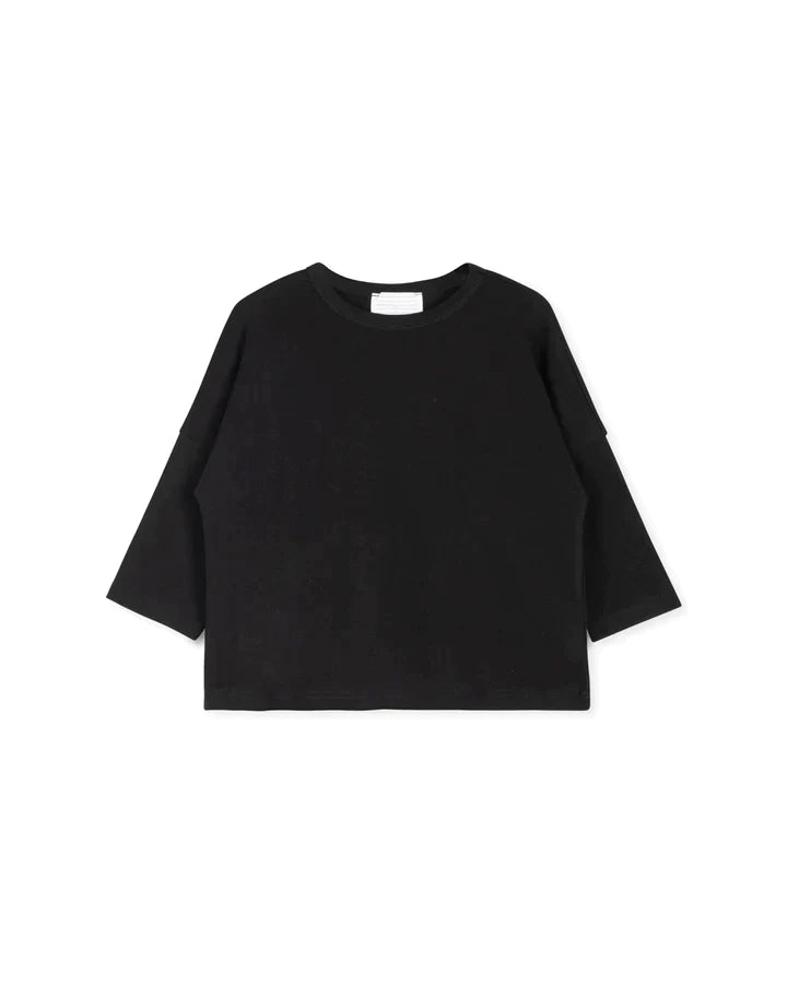 Metallic T-ShirtsTeen Black Dolman Tee