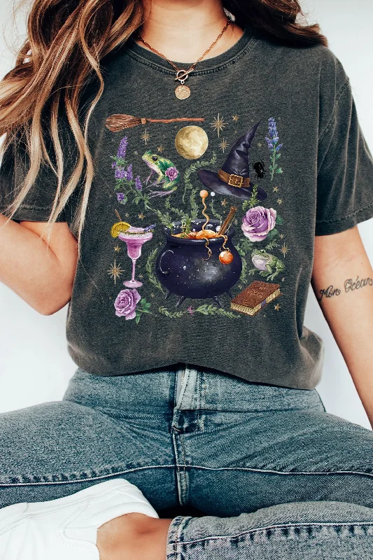 Formal T-ShirtsWhimsical Witch Graphic Tee